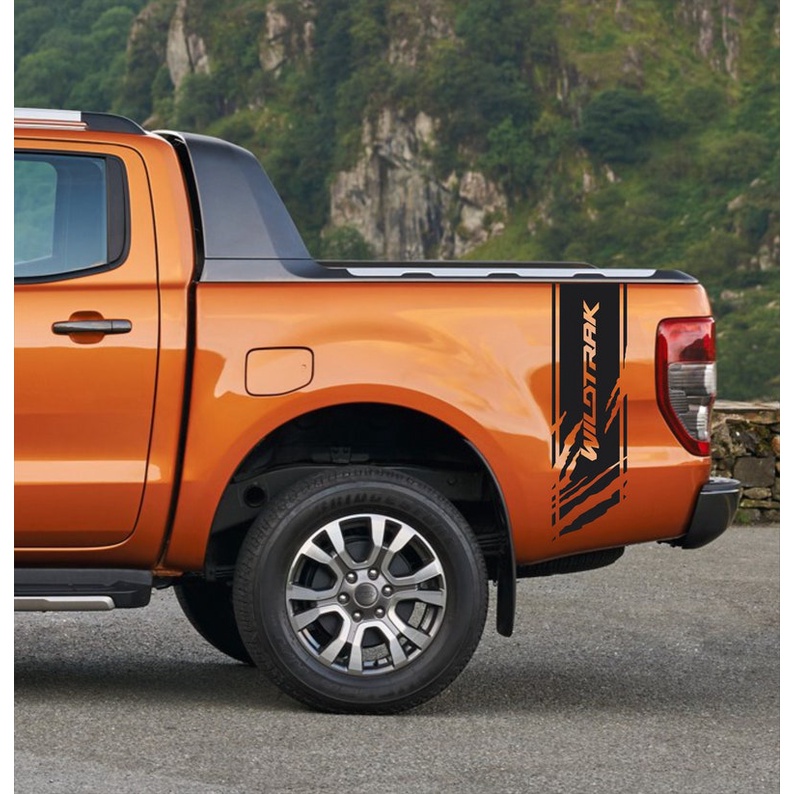 x2 FORD RANGER WILDTRAK 2016 - 2022 Bed Vinyl Decal Sticker Graphics ...
