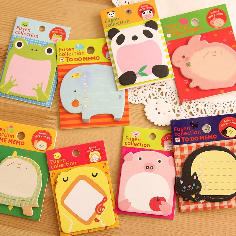 1/3pcs Optional Kawaii Kids Sticky Notes Cartoon memo pad 20 sheets ...