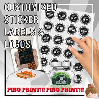 PISO PRINT!!! AFFORDABLE CUSTOMIZED STICKER LABELS AND LOGOS / LOGO ...