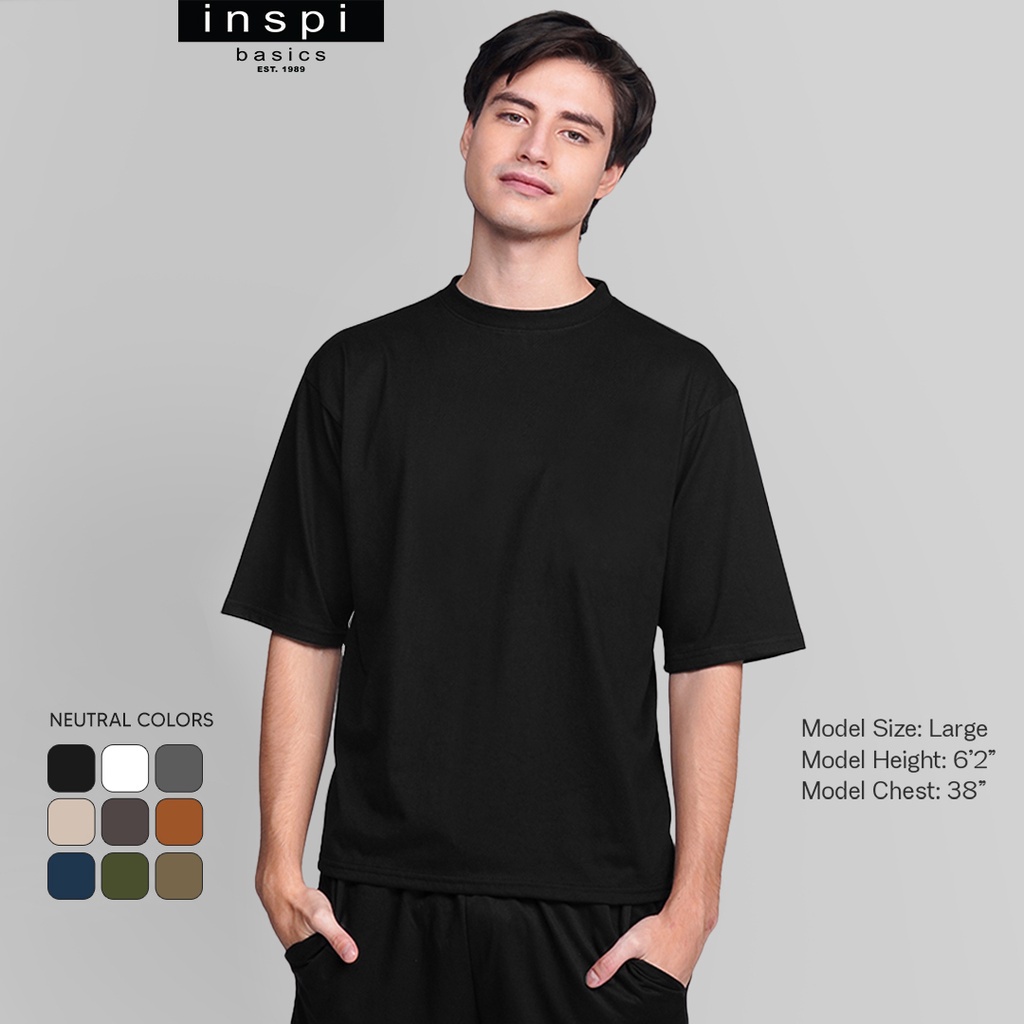 Pro club inspired INSPI Basics Oversized shirt for men Plain tshirt ...