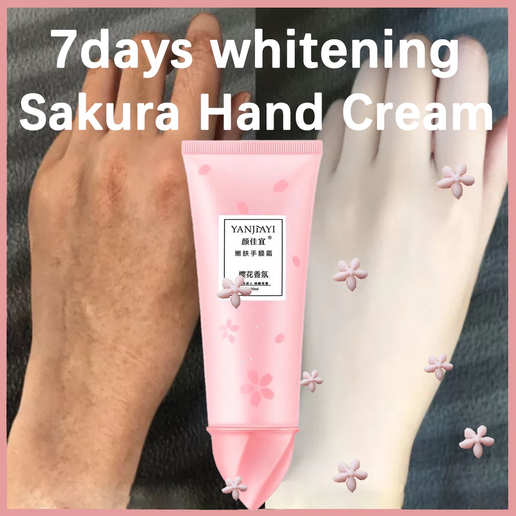 100ML Sakura Whitening Hand Cream Foot Treatment Cream Anti Cracking