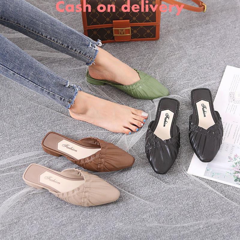 Flat closed shoes hot sale for ladies