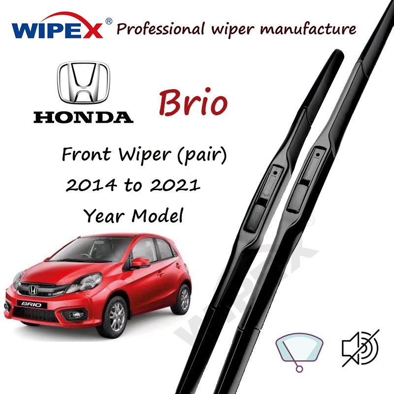 Honda Brio Front Wiper Blade 16+22 Set/Pair for 2014 to 2021 year BRIO