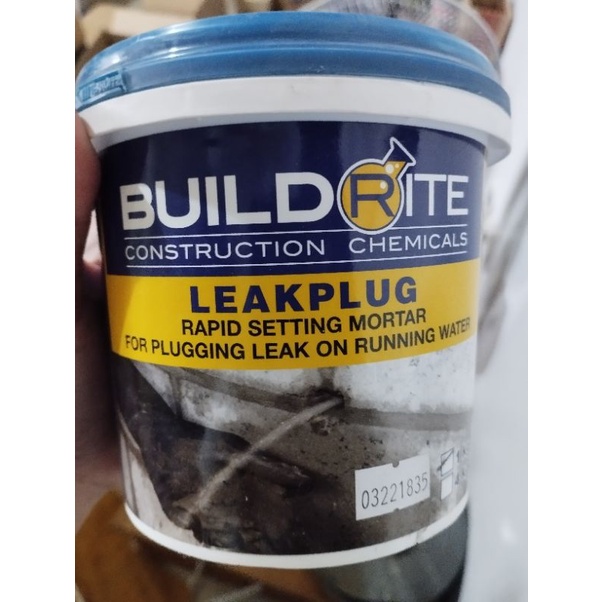 Buildrite Leak Plug 1Kg Rapid Setting Mortar For Plugging Leak On ...