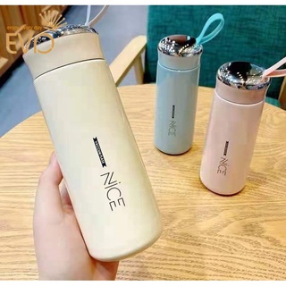 420/600/1000ML New Cherry Gradient Color Glass Water Bottle Cute