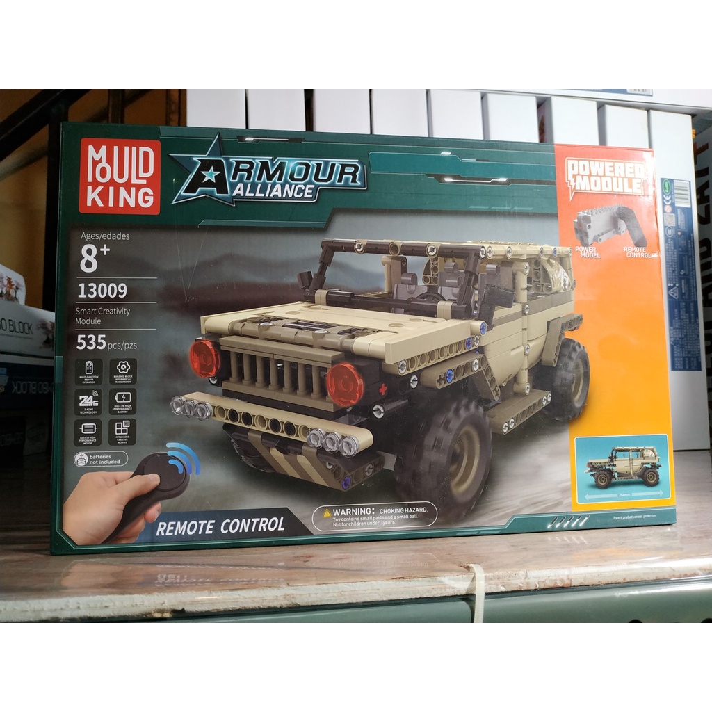 MOULD KING 13009 Military Hummer (Remote Control) Building Blocks 536 ...