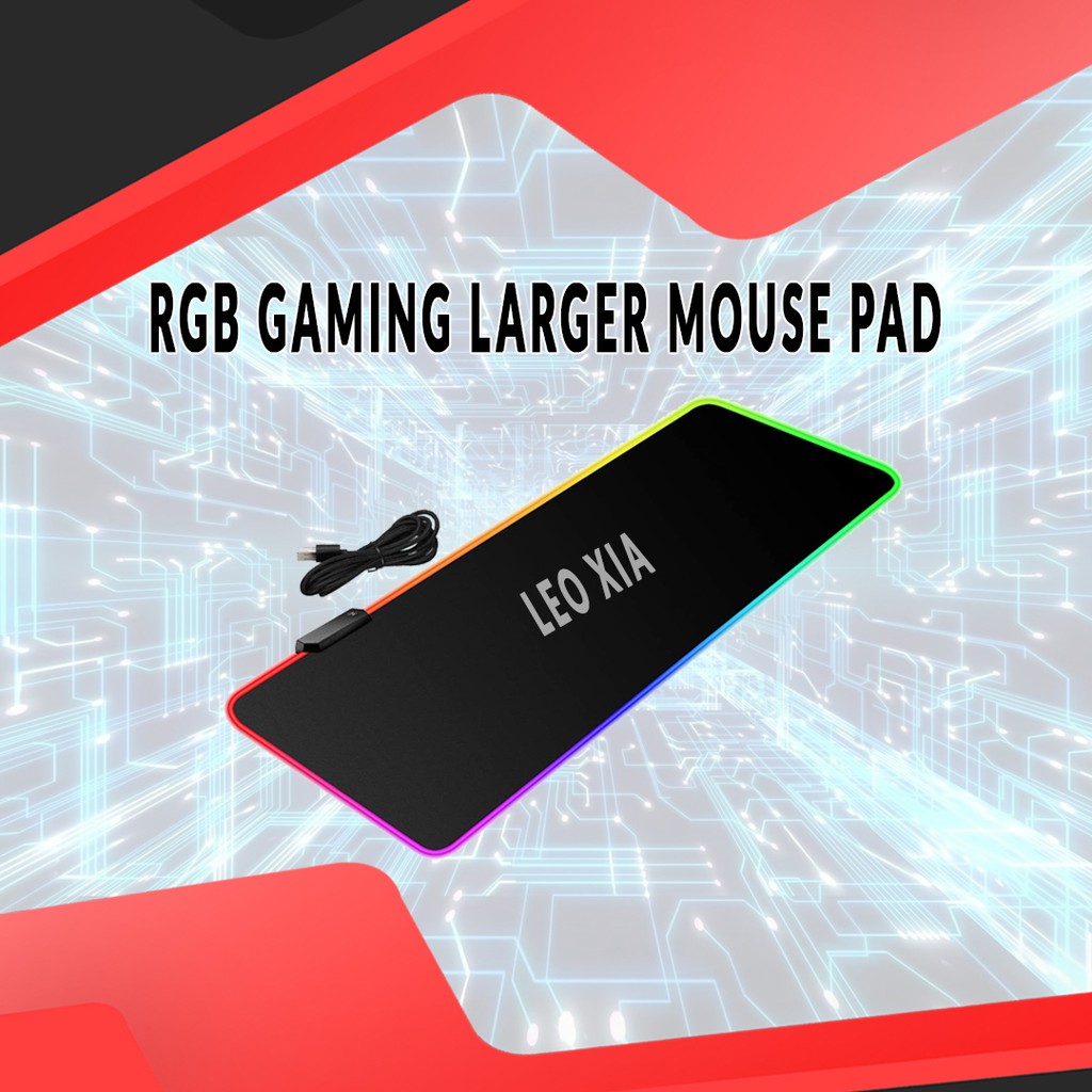 RGB MSWT5 LARGER GAMING Mouse Pad Shopee Philippines