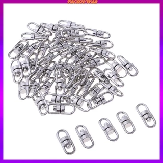 50Pcs/Lot Stainless Steel Necklace Chains Connector Clasps Double