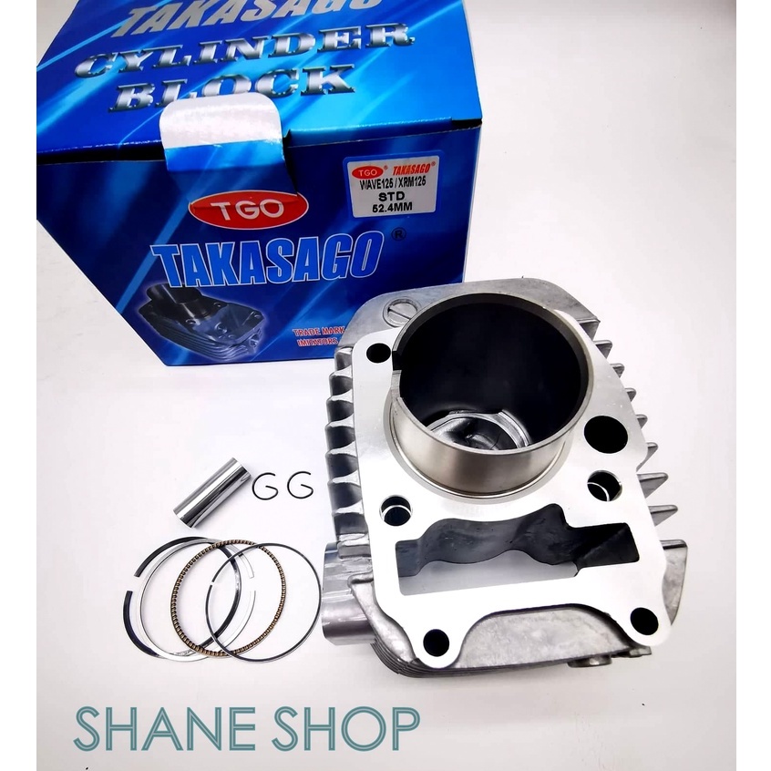 TAKASAGO Cylinder Block for Wave125/Xrm125 STD 52.4mm Shopee Philippines