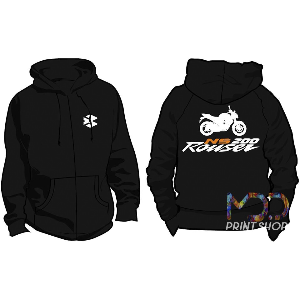 Motorsports NS200 ROUSER Customized Hoodie Jacket with Zipper Makapal Top High Quality