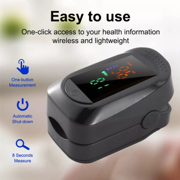 A2 Fingertip Pulse Oximeter Blood Oxygen Saturation Meter SPO2 PR Meter ...