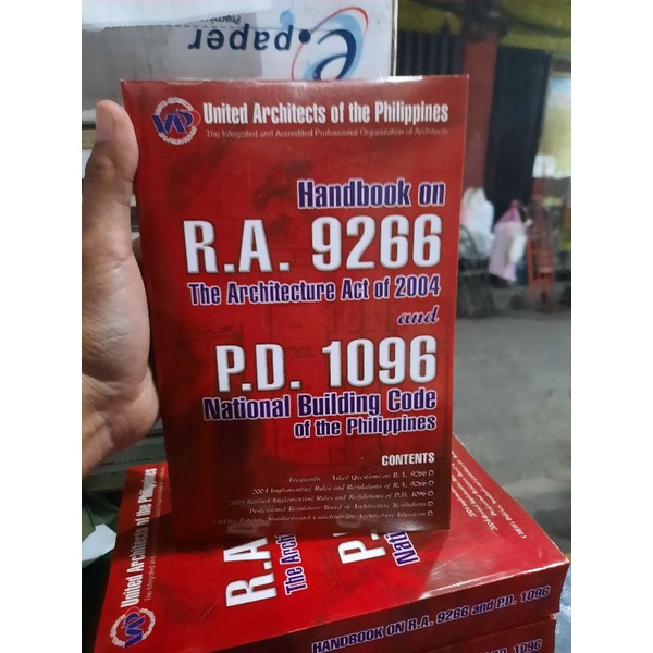 Handbook on the Architecture Act of 2004 and National Building Code of