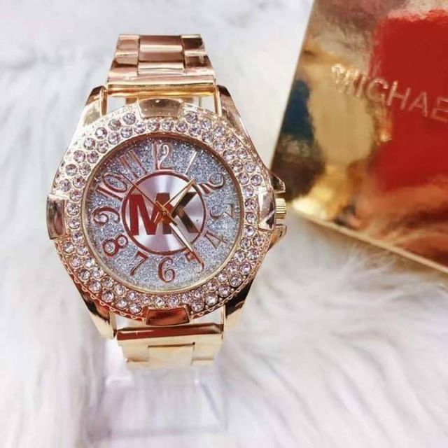 Mk watch with store stones