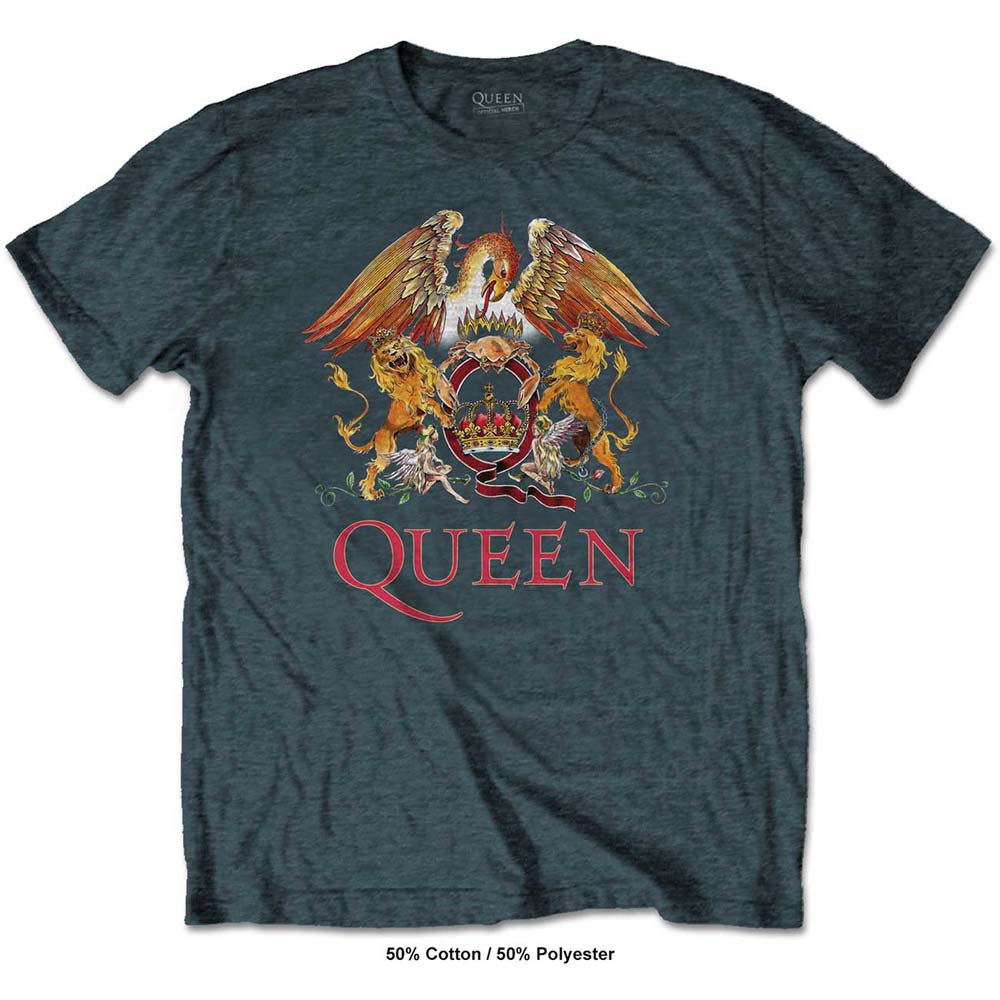 Queen Classic Crest Kaos Band Progressive Pop Hard Rock Original ...