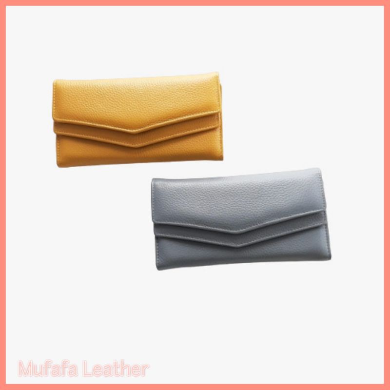 Mufafa Leather Women's Wallet Genuine Cow Leather Ayaka | Shopee ...