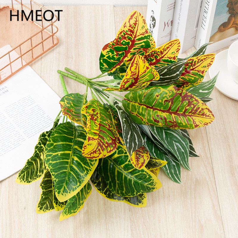 Artificial Green Plants Leaf Grass Evergreen Calla Lily Plants Wall