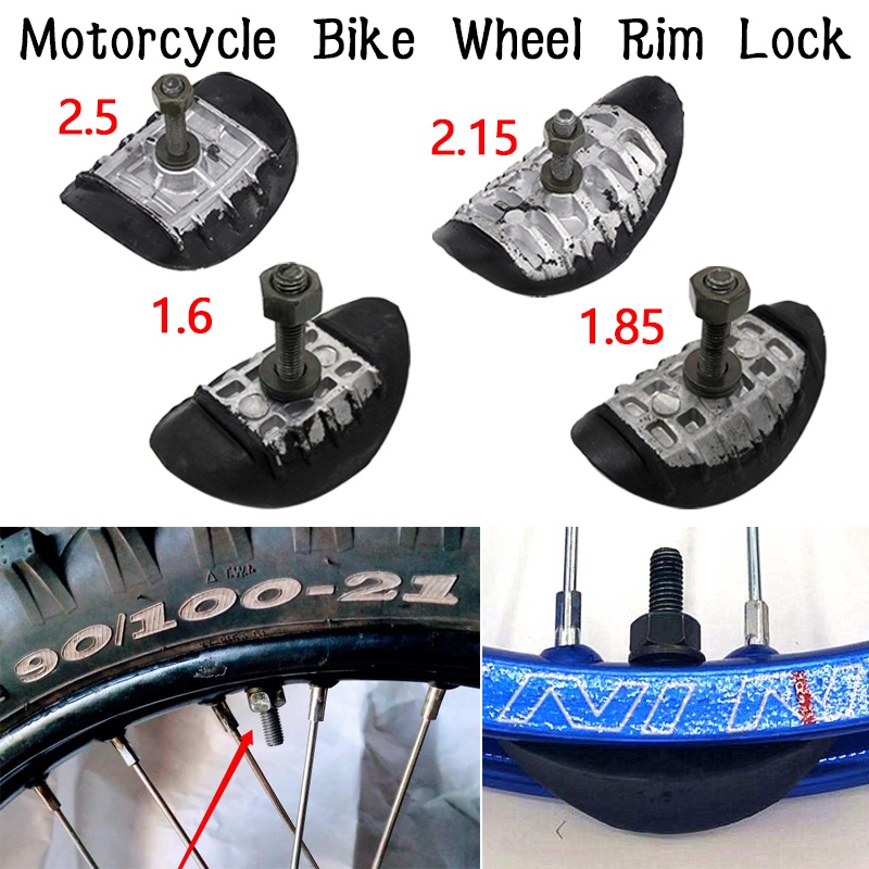 Motorcycle Bike Wheel Rim Lock Tyre Inner Tube Safe Bolt 1.6
