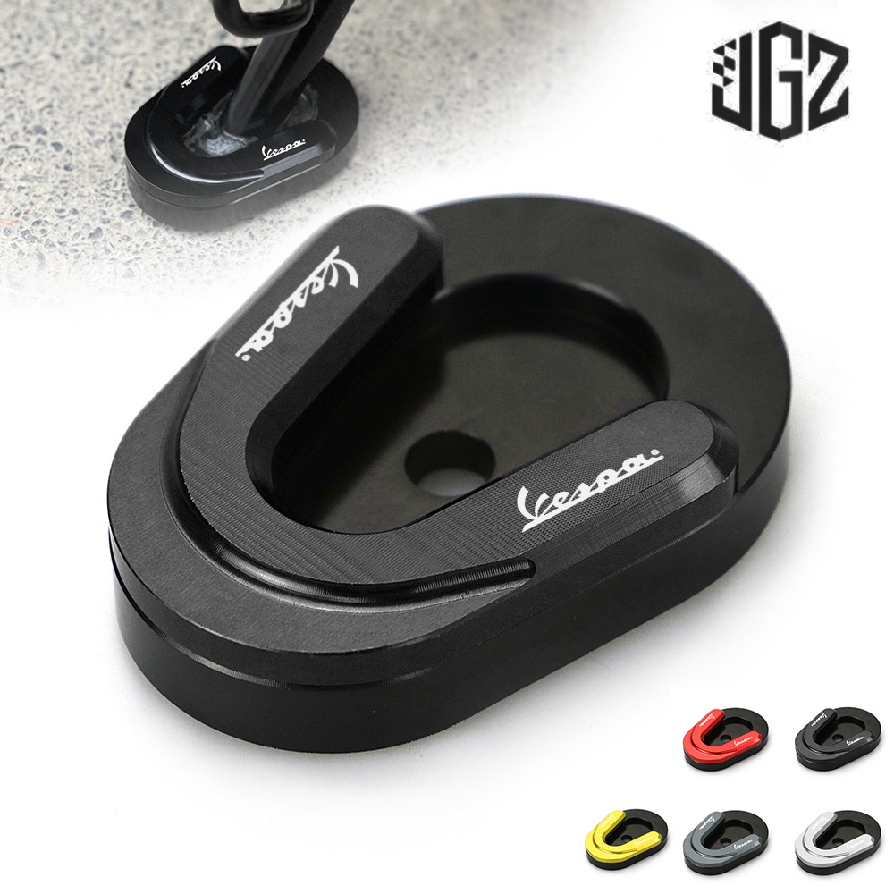 for VESPA Sprint Primavera 150 Motorcycl CNC Side Stand Enlarger Foot Kickstand Extension Plate