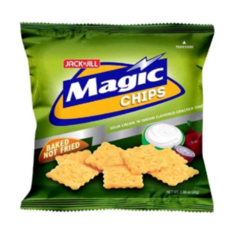 Magic Chips Sour Cream & Onion Flavored Cracker Chips Baked not Fried ...