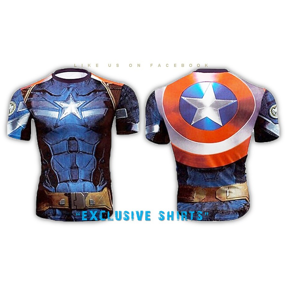 Captain america 3d t shirt best sale