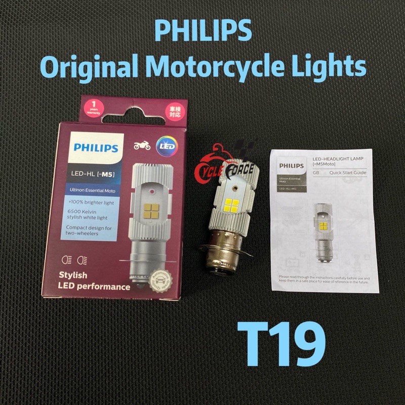 ORIGINAL philips T19 super white LED headlight bulb for