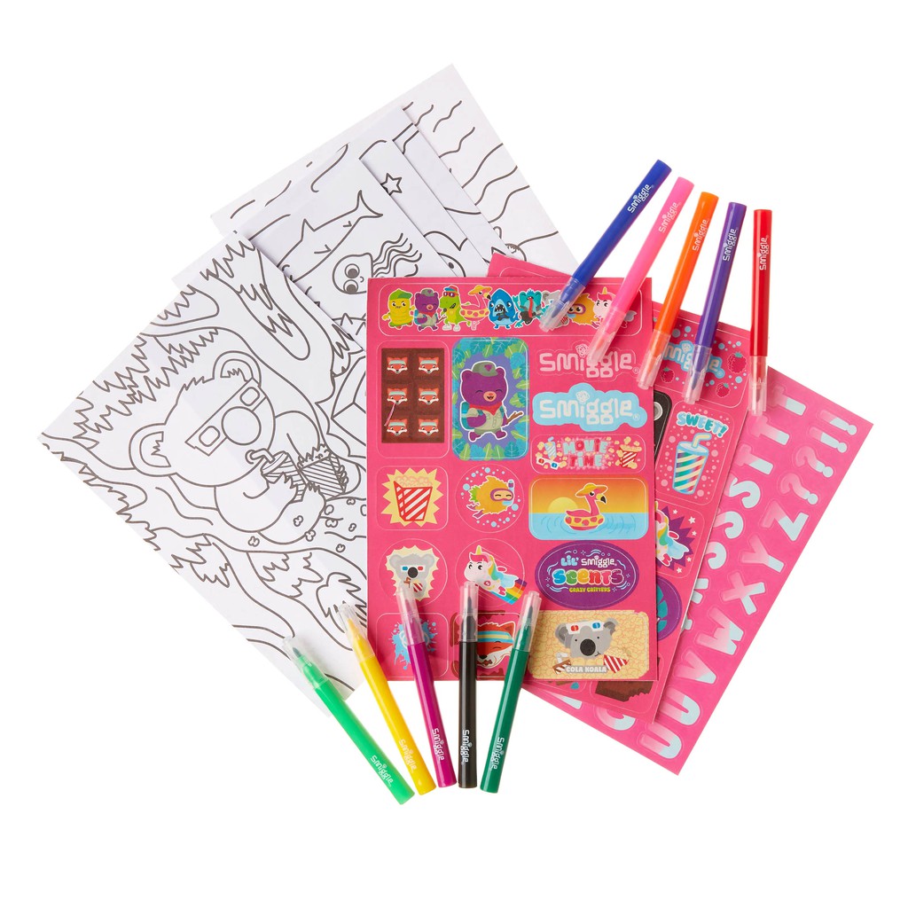 SMIGGLE COLOUR AND CARRY SCENTED ACTIVITY KIT | Shopee Philippines