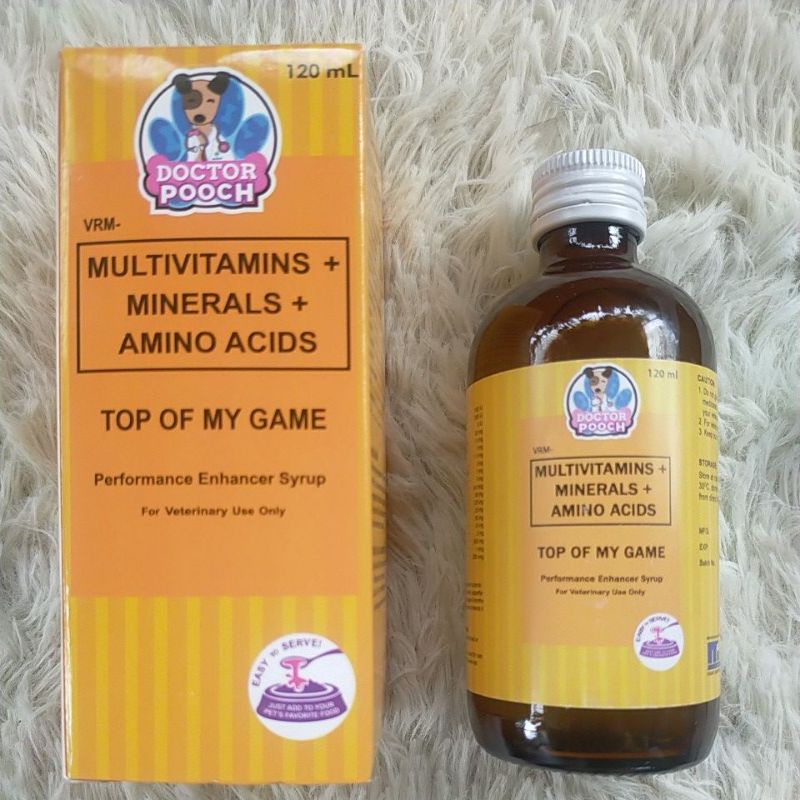 DOCTOR POOCH Top of My Game Multivitamins+ Minerals+ Amino Acids 120ml ...