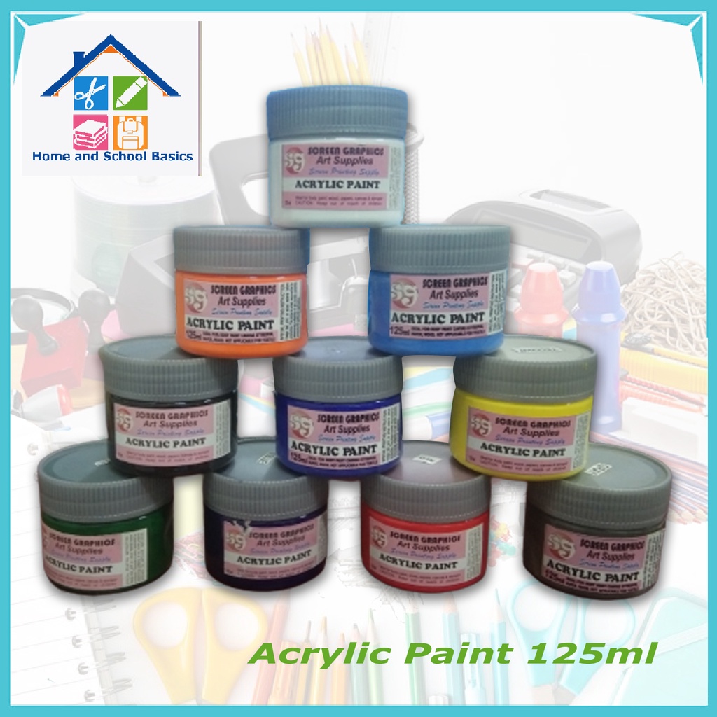 Acrylic PaintGood for Arts and Crafts Painting Skills 125ML Shopee