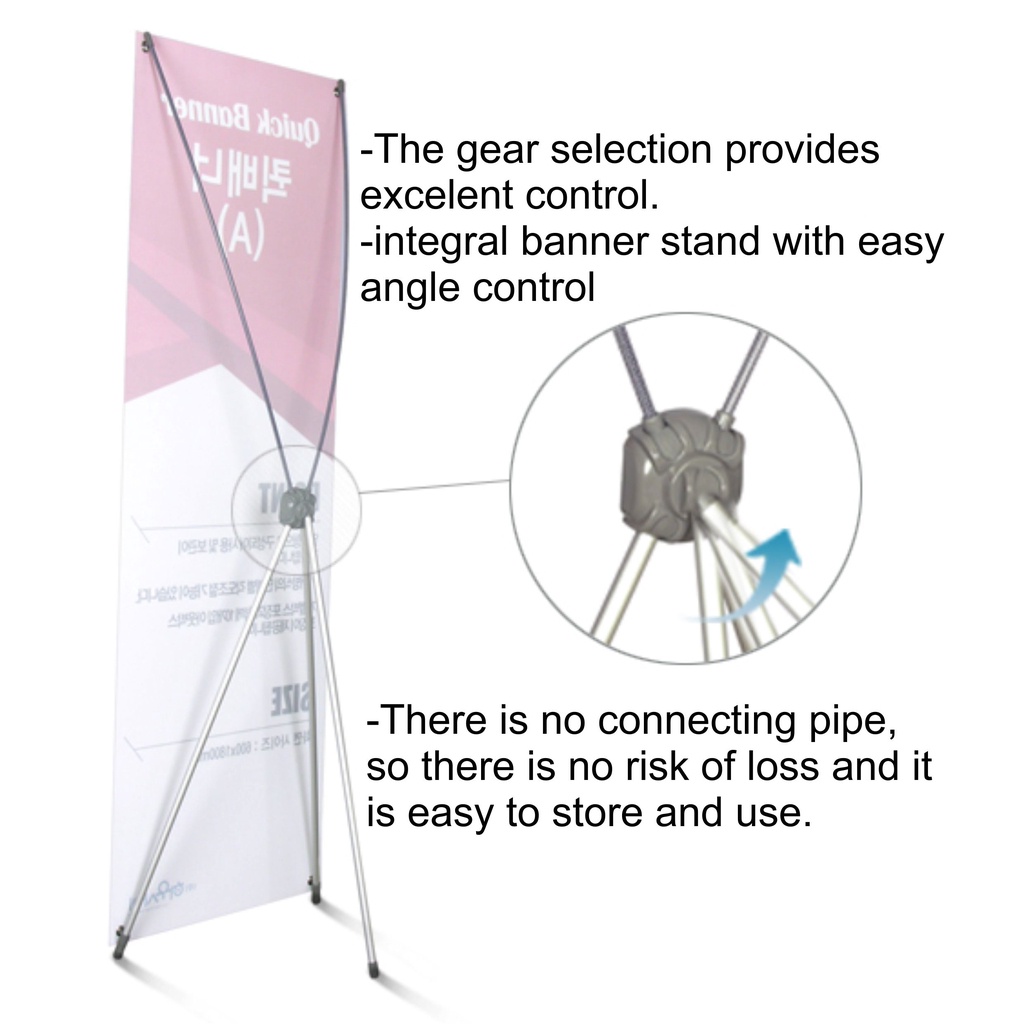 High Quality X Banner Stand 2x6 Ft Standee Tarp Tarpaulin Decor Display ...