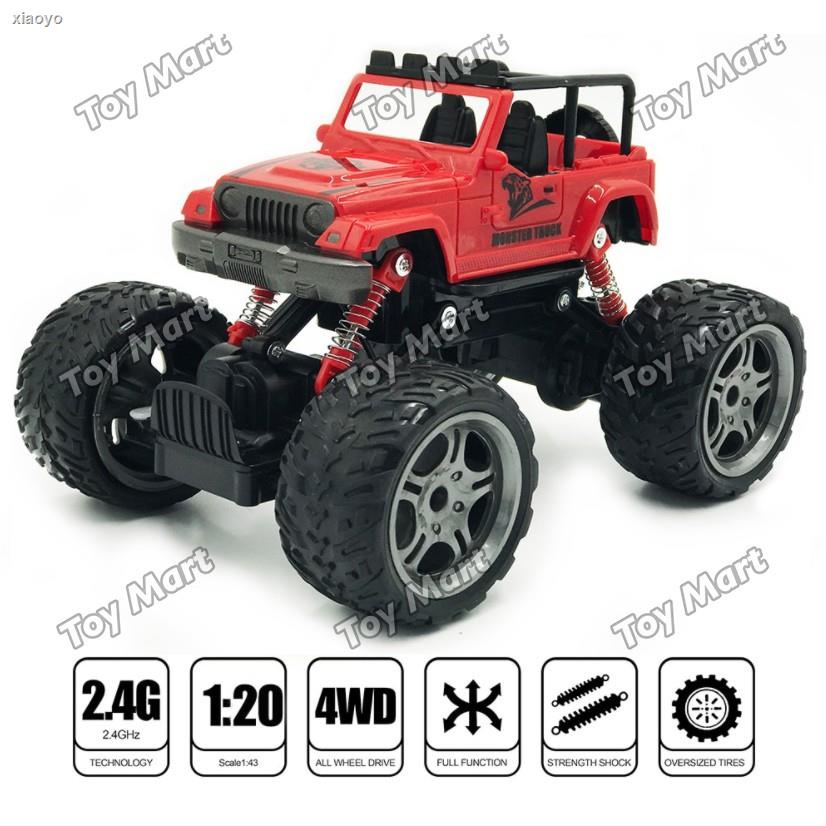NEW Monster Truck RC Big Wheels Car Remote Control Overloaded w