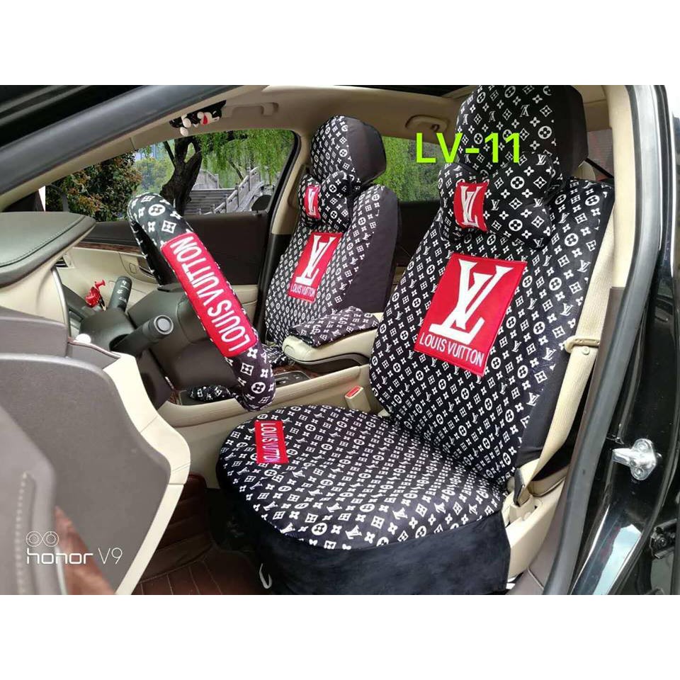 LV Car seat cover 18 in 1, Car Parts & Accessories on Carousell