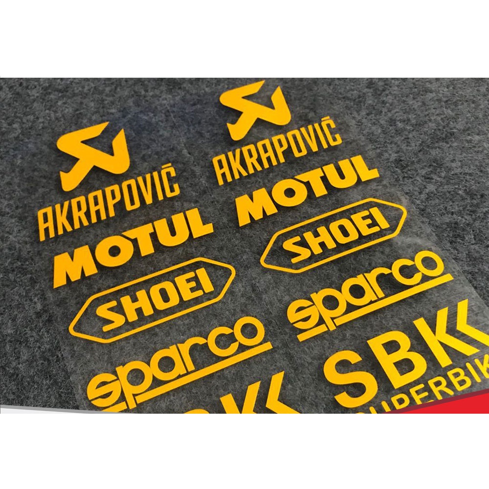 1Set 20*8CM Original Racing Motorcycle Stickers Sponsor Sticker ...