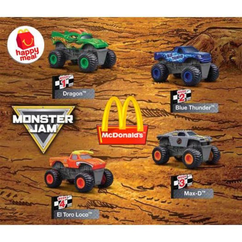 Mcdonalds monster jam toys 2019 online