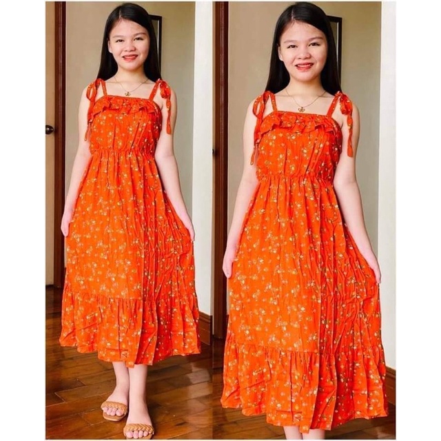 Jaime_tere.ph Kids/Pre-teens Spaghetti Strap Dress Fit from 8 to 12 ...