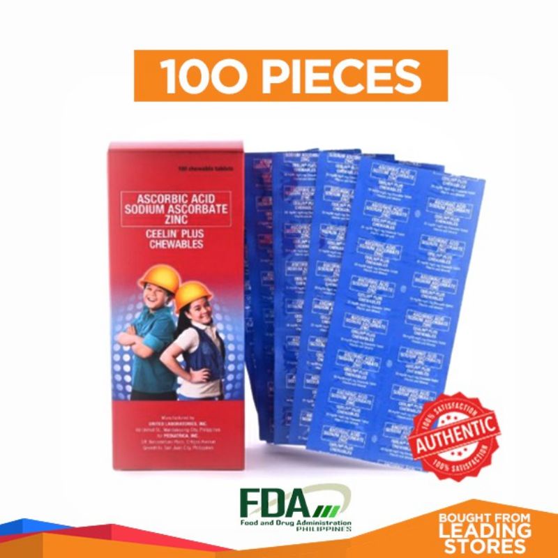 Ceelin Plus Chewable Vitamin C + Zinc 100tablets/box Shopee Philippines