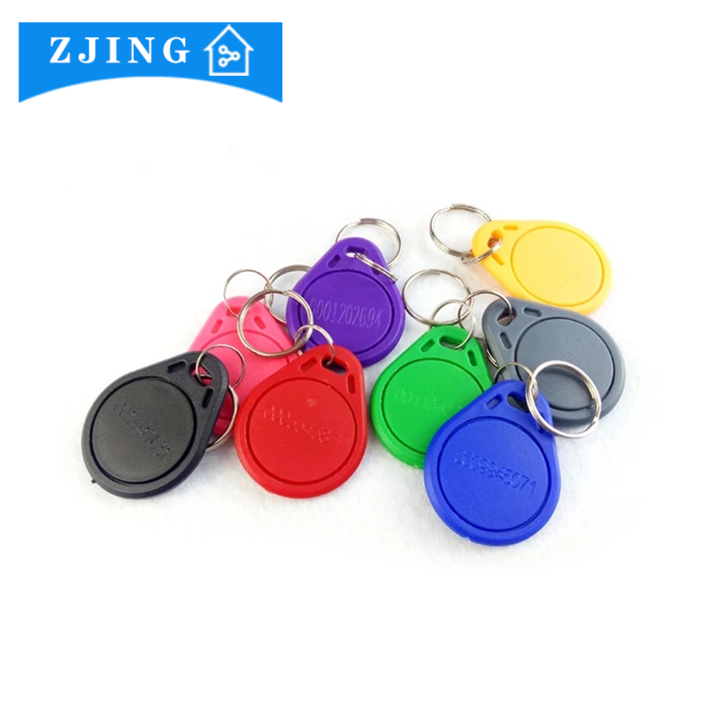 100Pcs RFID Keytags MF13.56MHz 14443A M1 F1108 Smart IC Key TK4100 ...