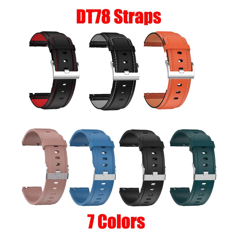 DT78 Smart Watch Original Straps IP68 Waterproof PPG Heart Rate Blood Pressure Monitoring Smart Watch Strap for DT78