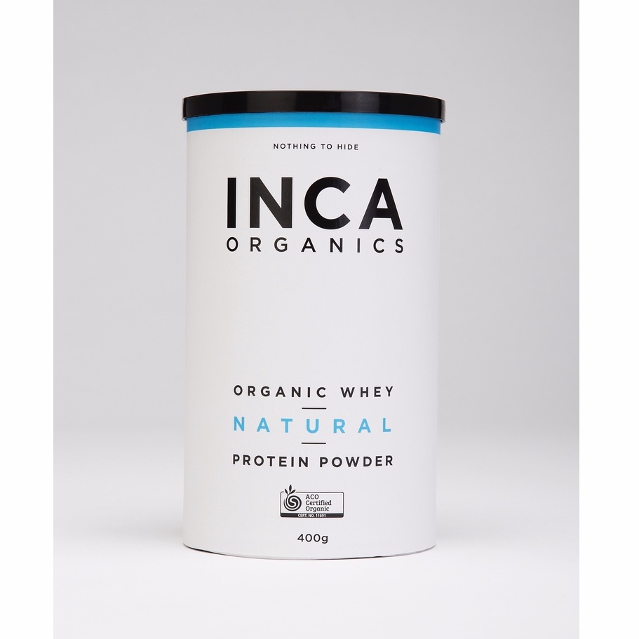 Inca Organics Natural Flavor Organic Whey Protein Powder 400g. Helps To