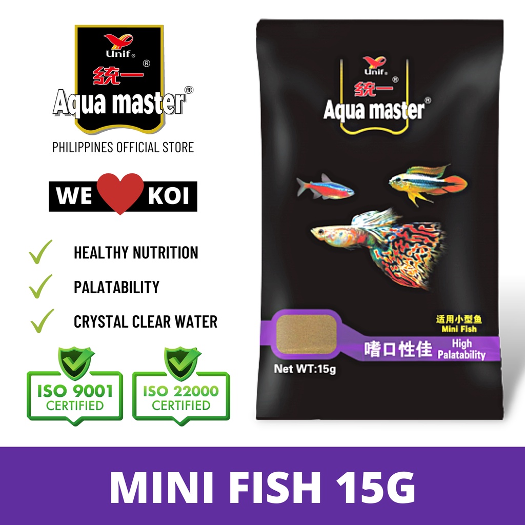 Aquamaster Mini Fish Food 15g | Shopee Philippines
