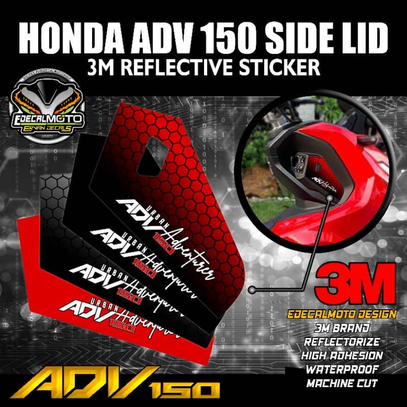 HONDA ADV150/160 SIDE LID STICKER 3M REFLECTORIZE | Shopee Philippines