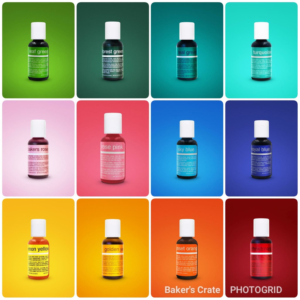 Chefmaster LiquaGel Food Coloring 20g (REGULAR COLORS) Shopee