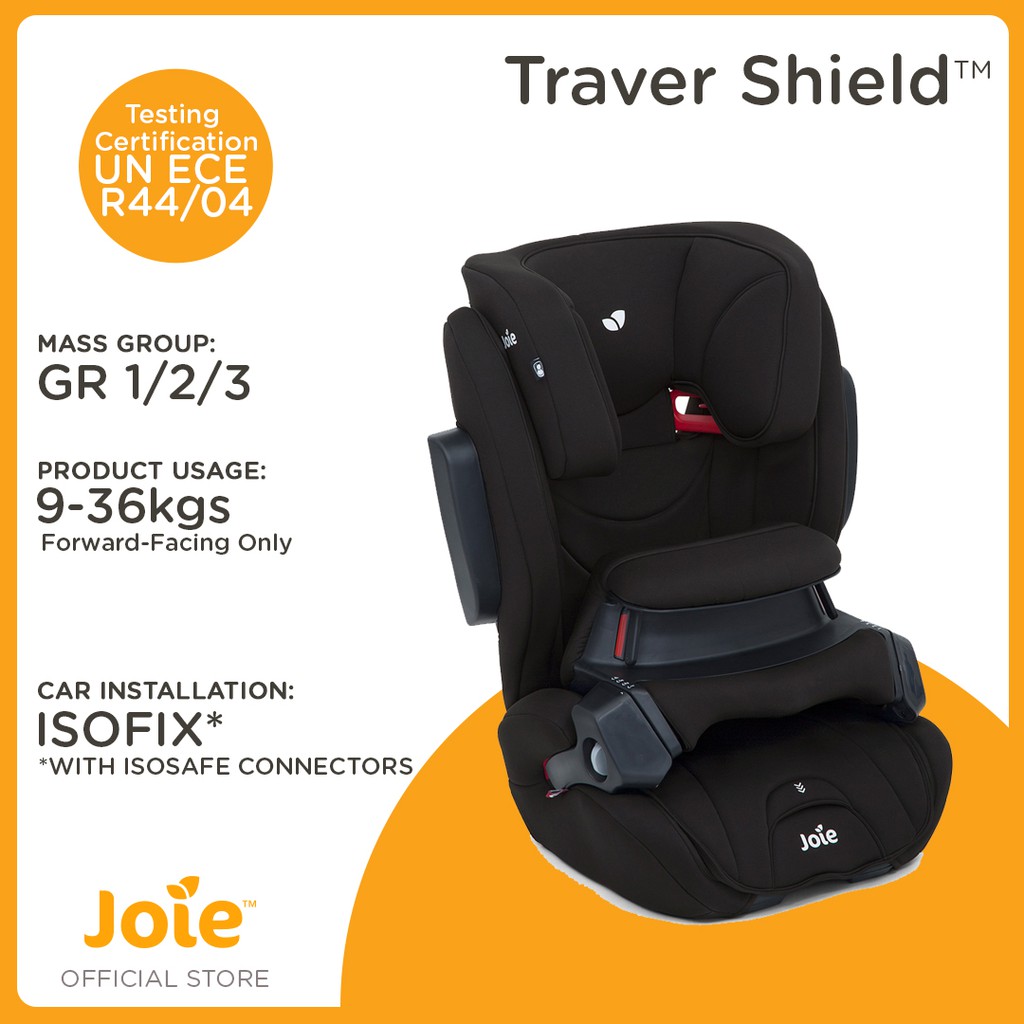 Joie Travel Shield Car Seat Booster Seat Group 1 2 3 Coal 1 12 years old Shopee Philippines