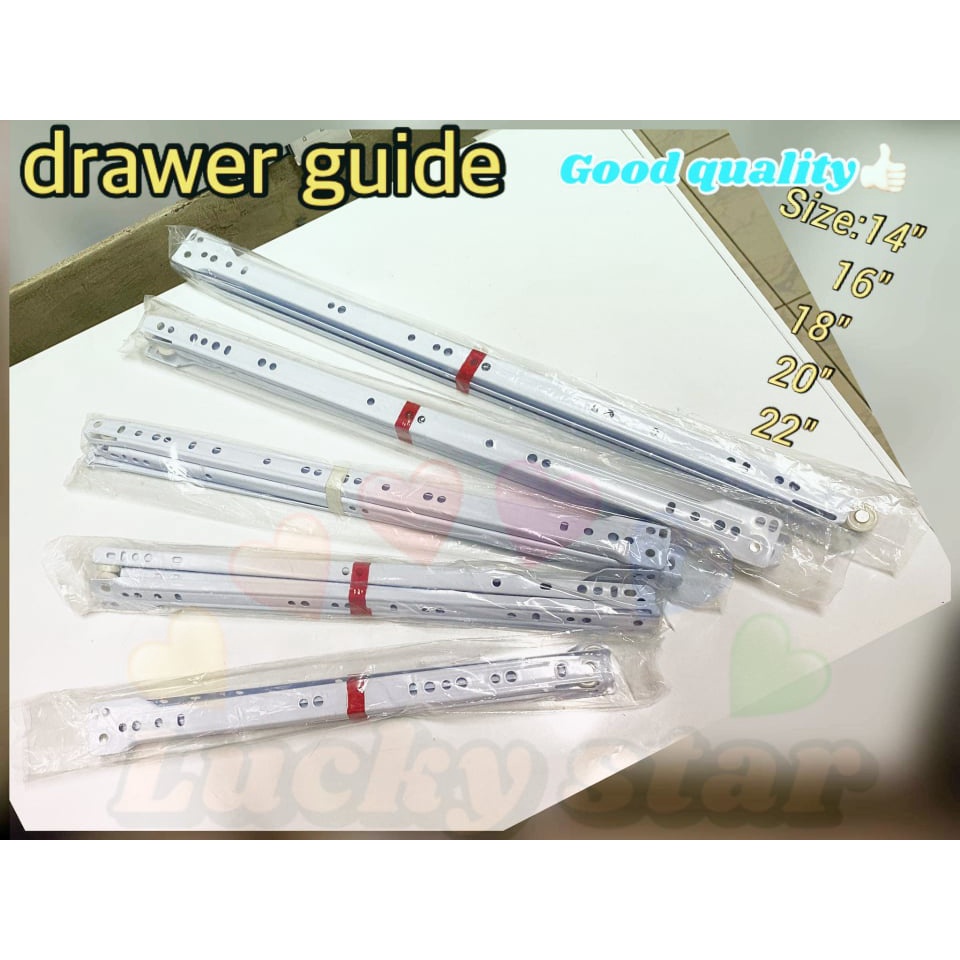 Regular White Drawer Slide / Sterling & Haiyida Drawer guide with ...