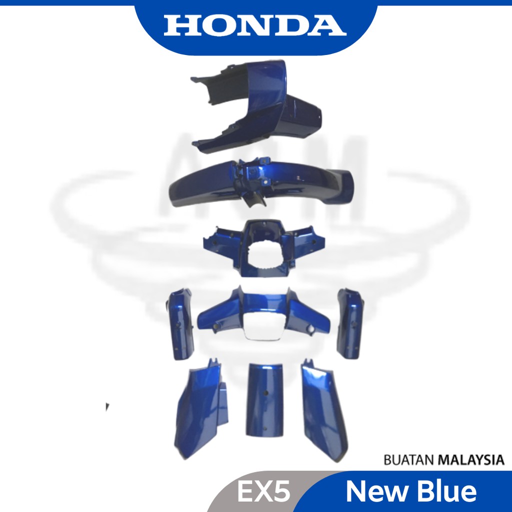 HONDA EX5 Body Cover Set Body Kit Coverset - New blue Biru | Shopee ...