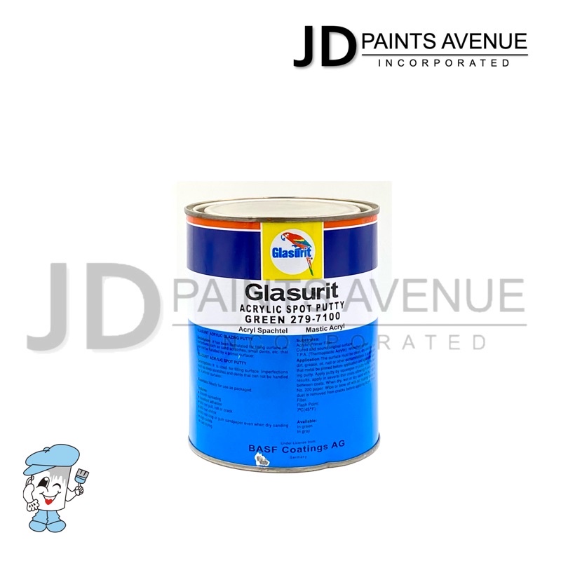 Glasurit Acrylic Glazing Putty Green / Gray 1L Shopee Philippines