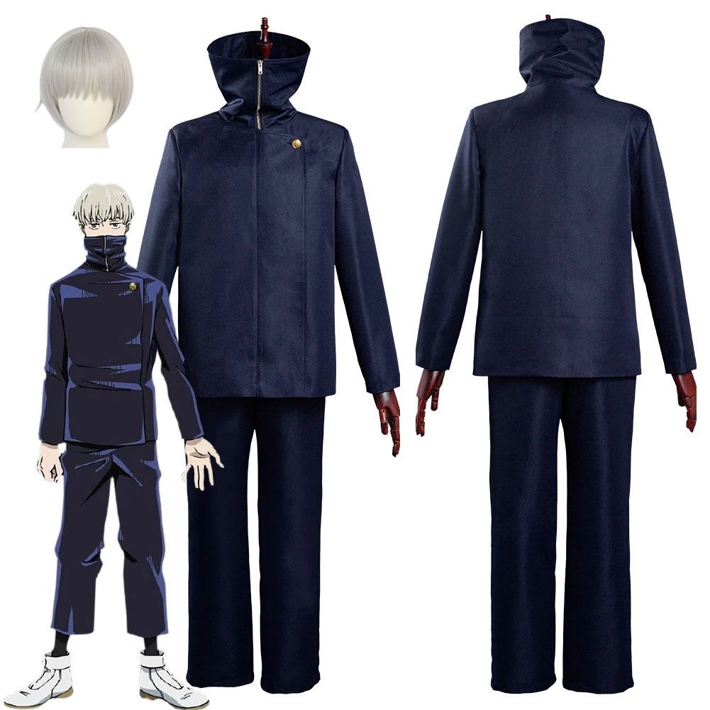 ⊙Anime Cosplay Jujutsu Kaisen Toge Inumaki Costume Wig Top Pants ...