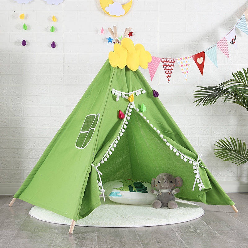【Lucky Baby】 Children's Tent Indoor Game House Home Indian Small House