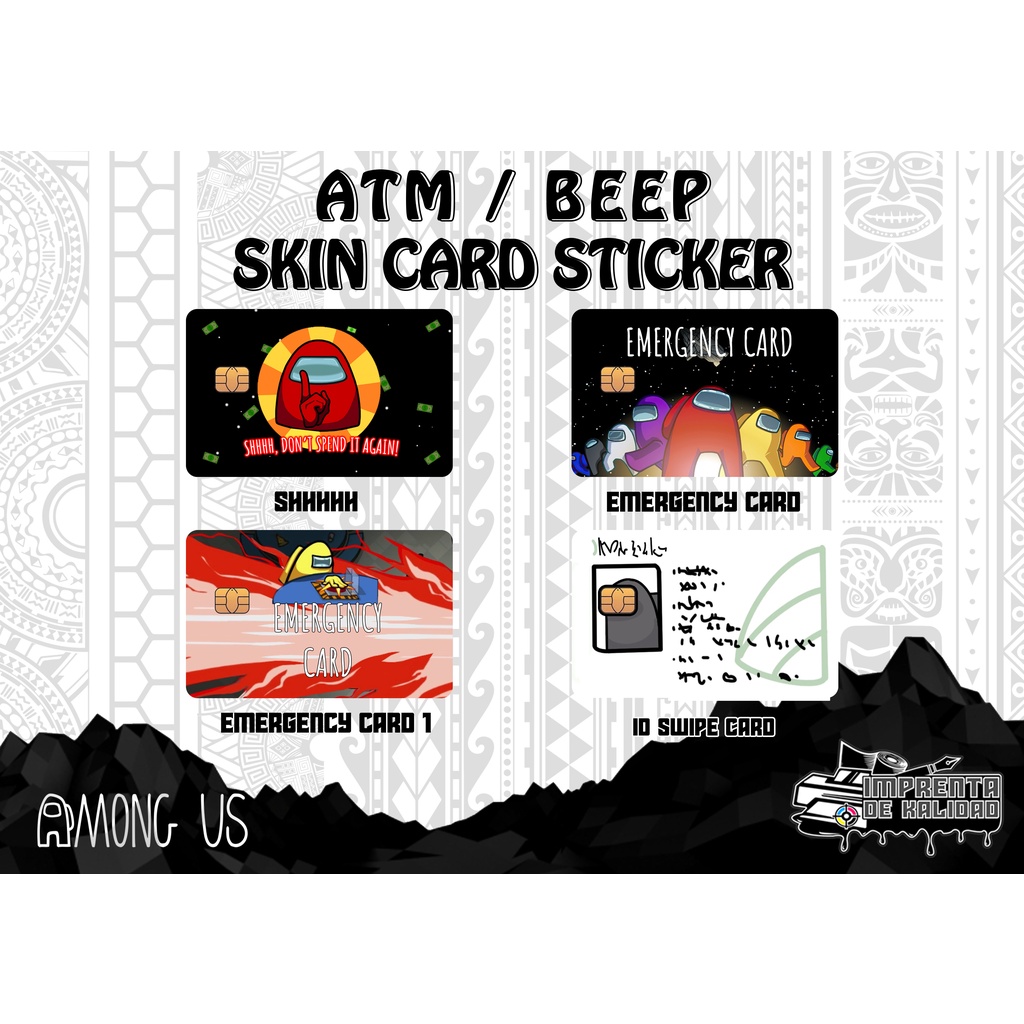 Yayamanin Skin Card Sticker Vinyl Debit/ATM/beep card sticker skin