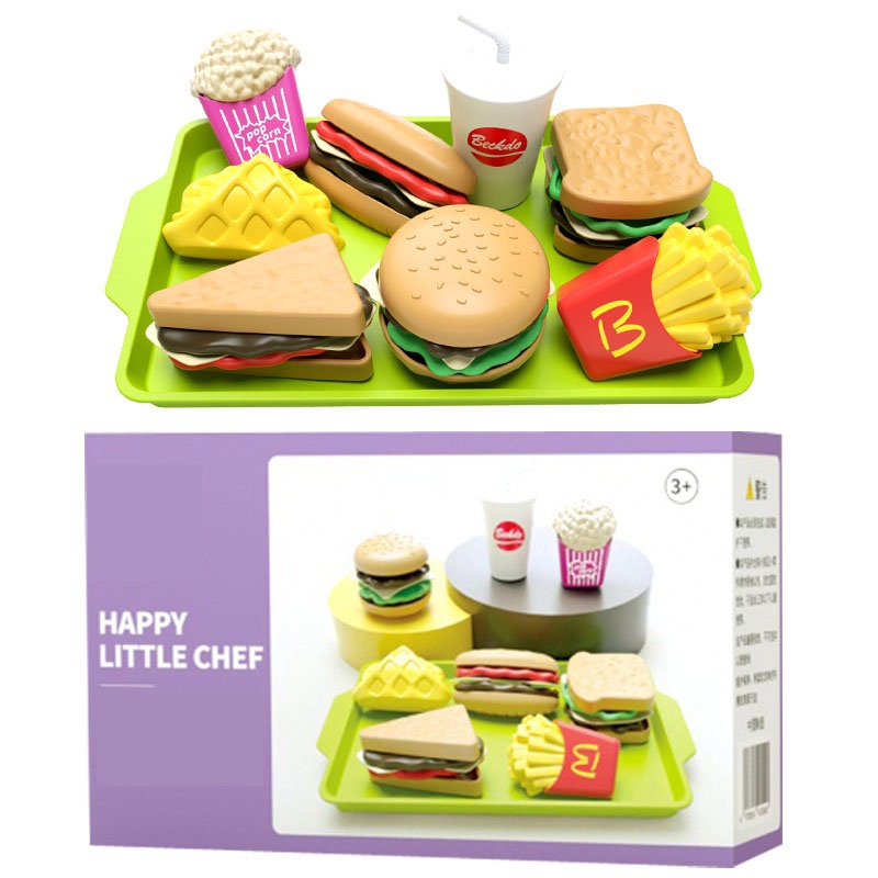 Hamburger toy set clearance