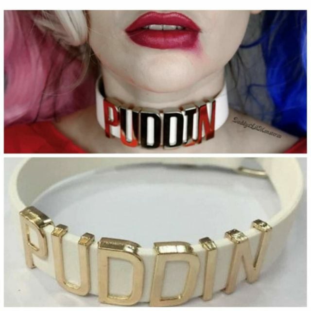 Spreadshirt Harley Quinn Turnbeutel – „Puddin'“-Design, 12 Liter, Kordelzug, Nachhaltig & Fair Produziert